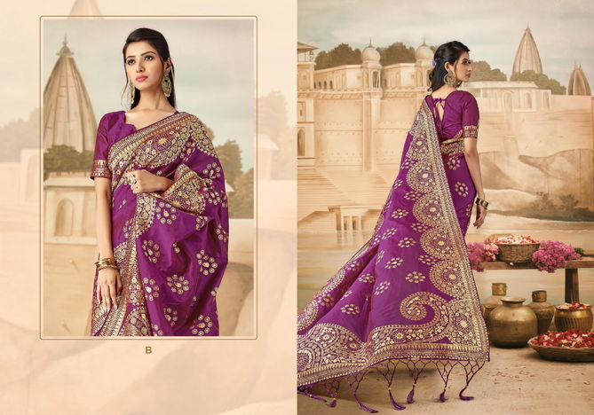 Ynf Regalia Silk Designer Party Wear Sarees Catalog
